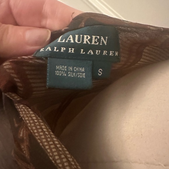 Ralph Lauren asymmetrical, paisley silk skirt - Picture 6 of 6